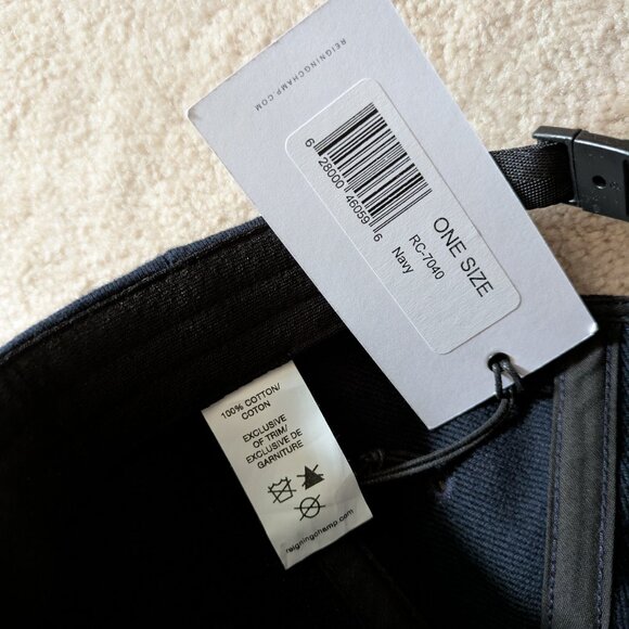 Reigning Champ 6-Panel Cotton Cap (x2) in Navy and Grey - Picture 5 of 8